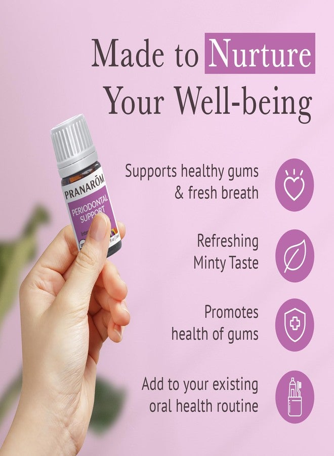 Pranarom - Periodontal Support Wellness Blend 5ml - 100% Pure Organic Essential Oils, Soothing, Fresh Minty Breath, No Adulterants, Sustainably Sourced - Image 4